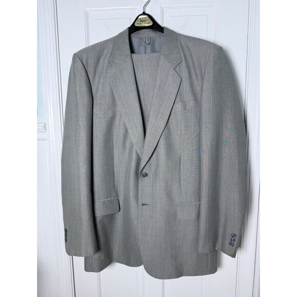 Men’s Light Gray 2 Piece Suit No Brand Or Tags - Read measurements! - Picture 2 of 15